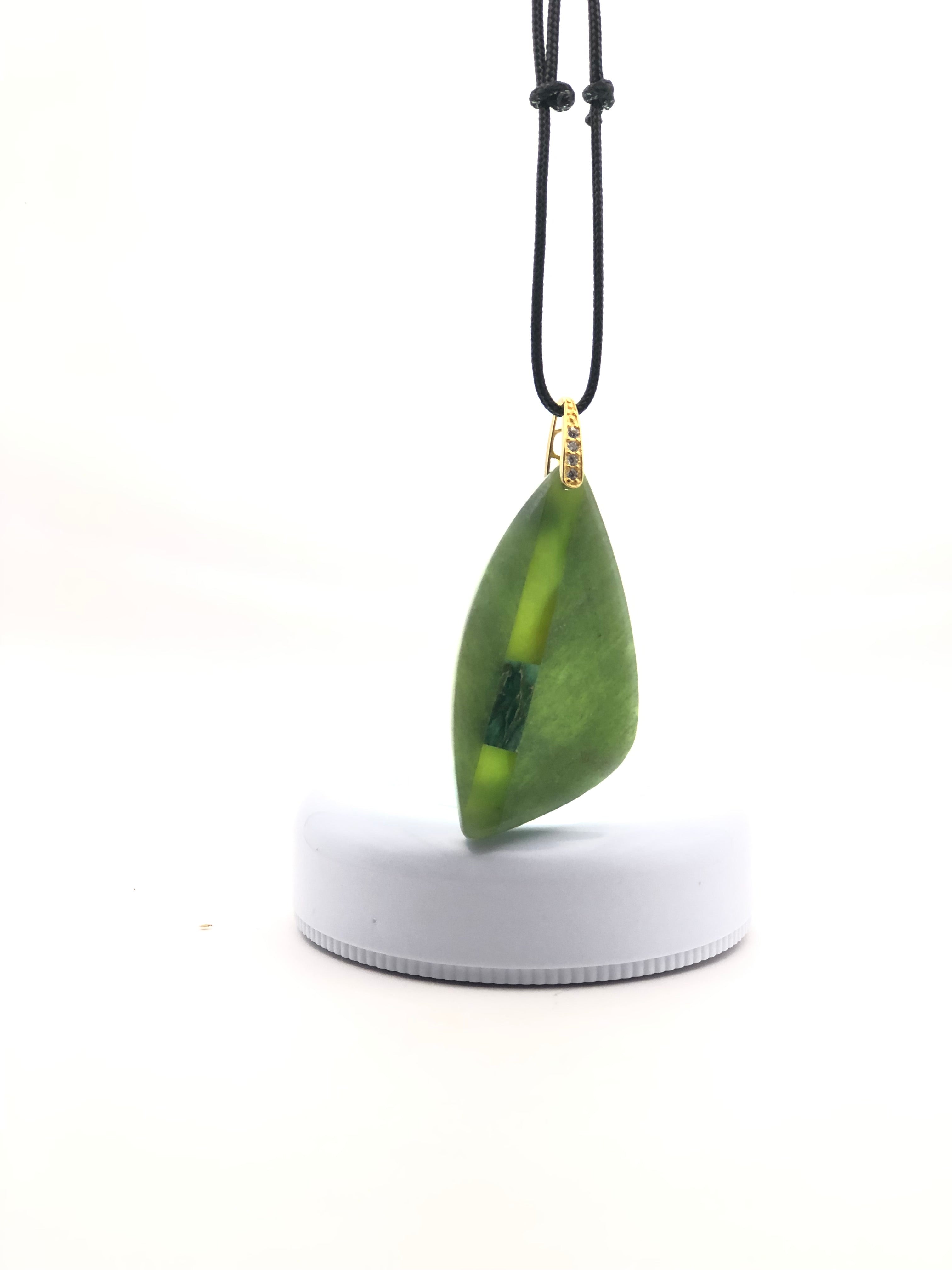 Dual Jade and variscite Intarsia