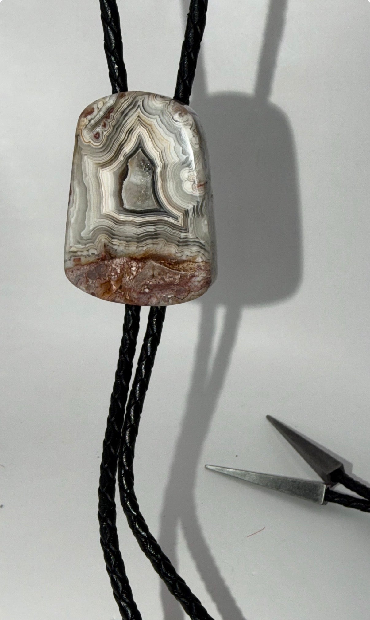 Crazy Lace Agate - Bolo Lariat