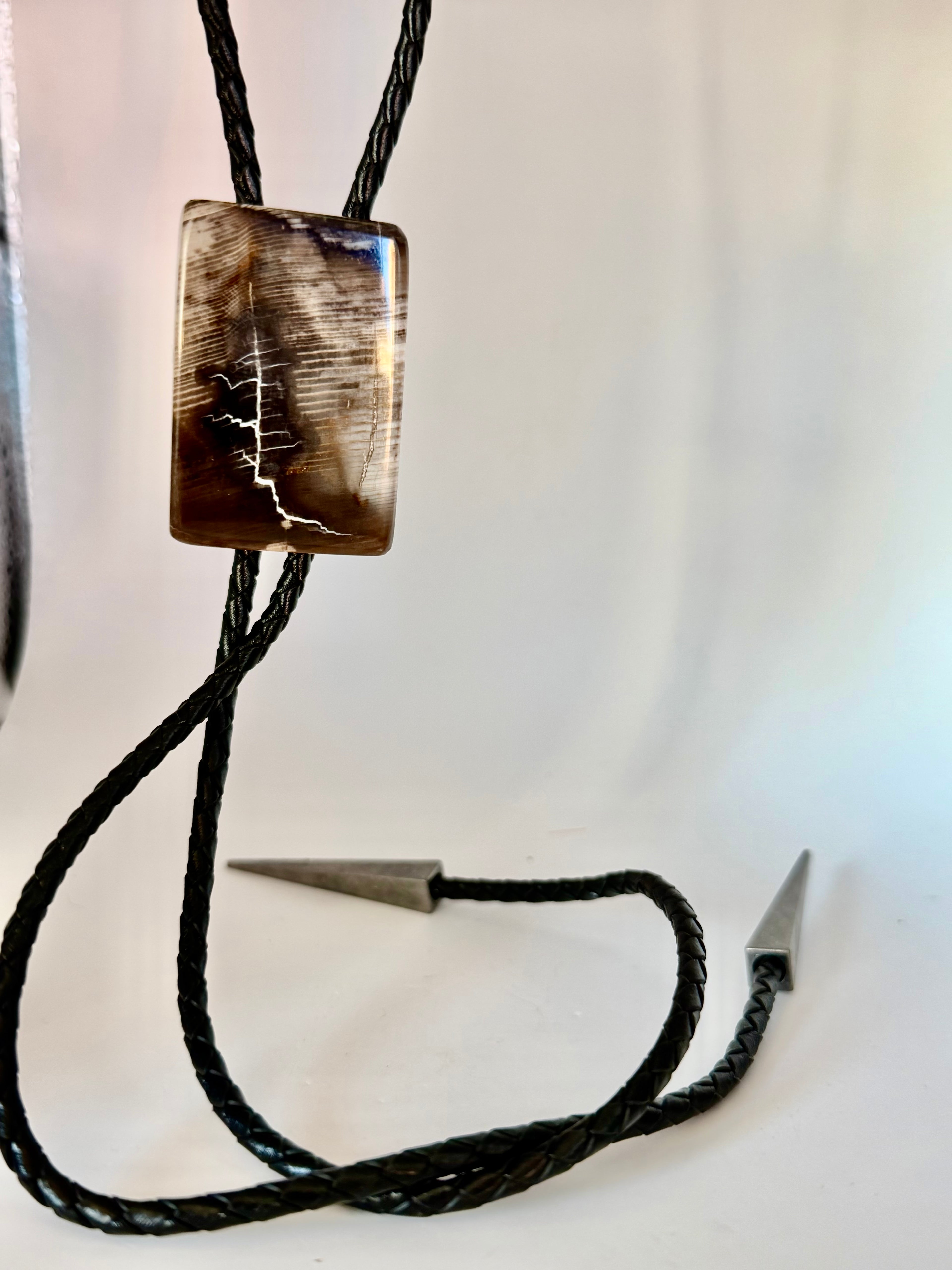 Petrified Wood Bolo Lariat