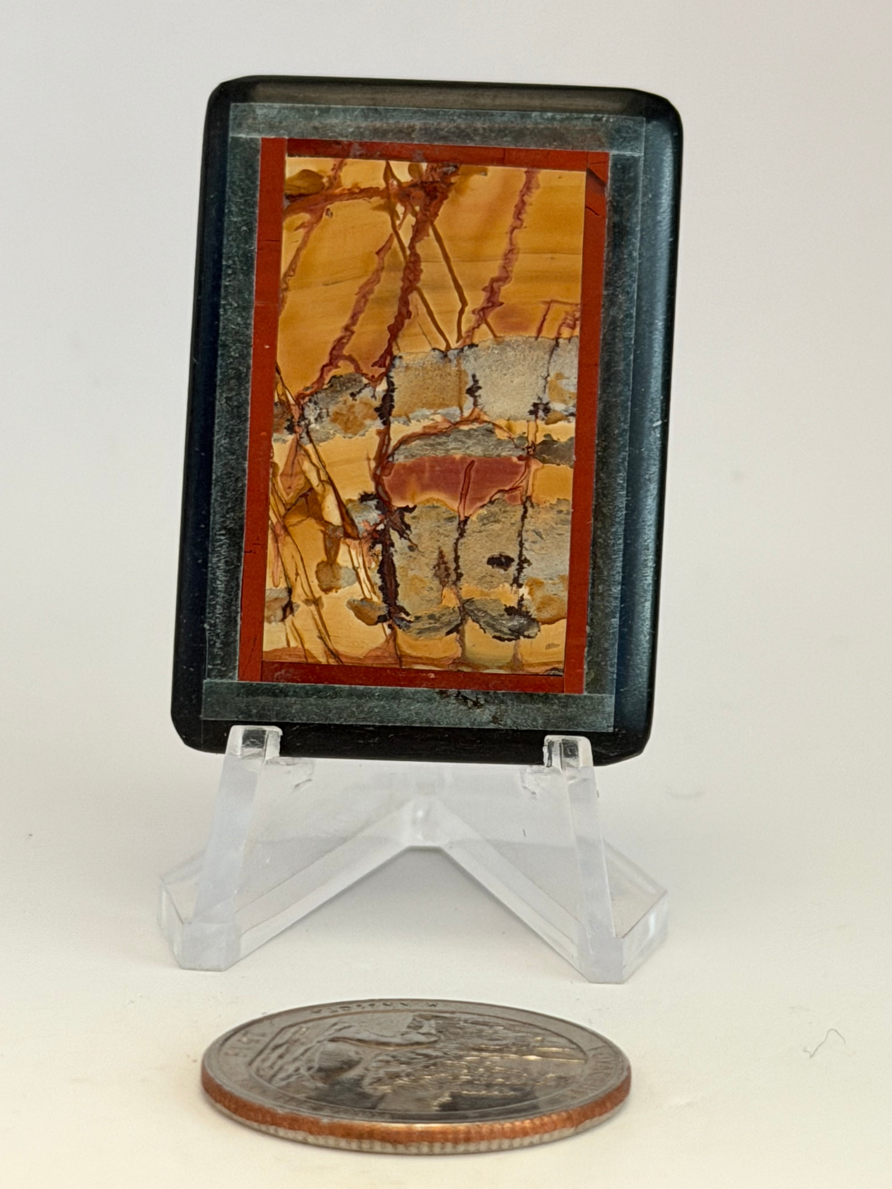 Cherry Creek Jasper Jade Intarsia Pendant