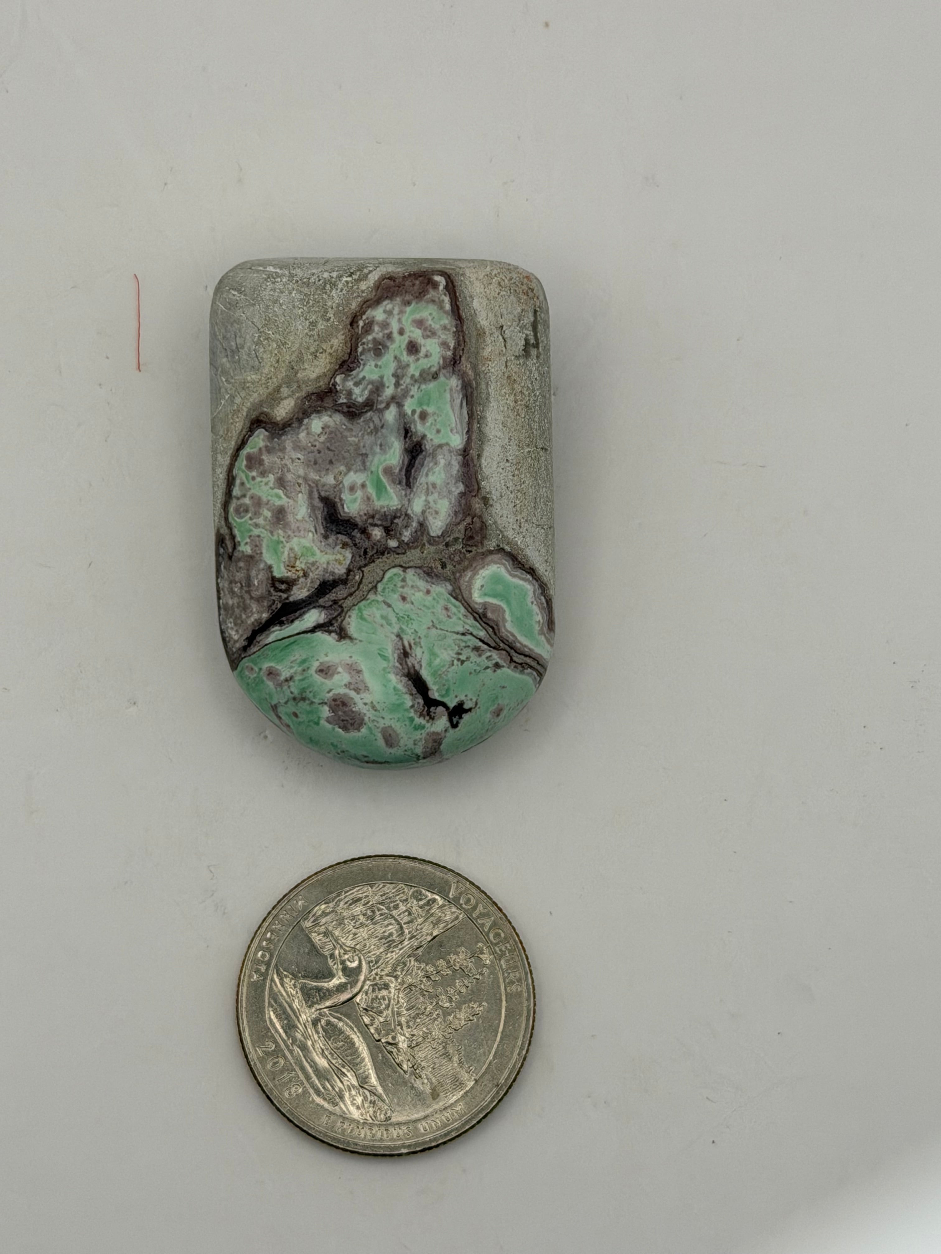 Large Varascite Pendant