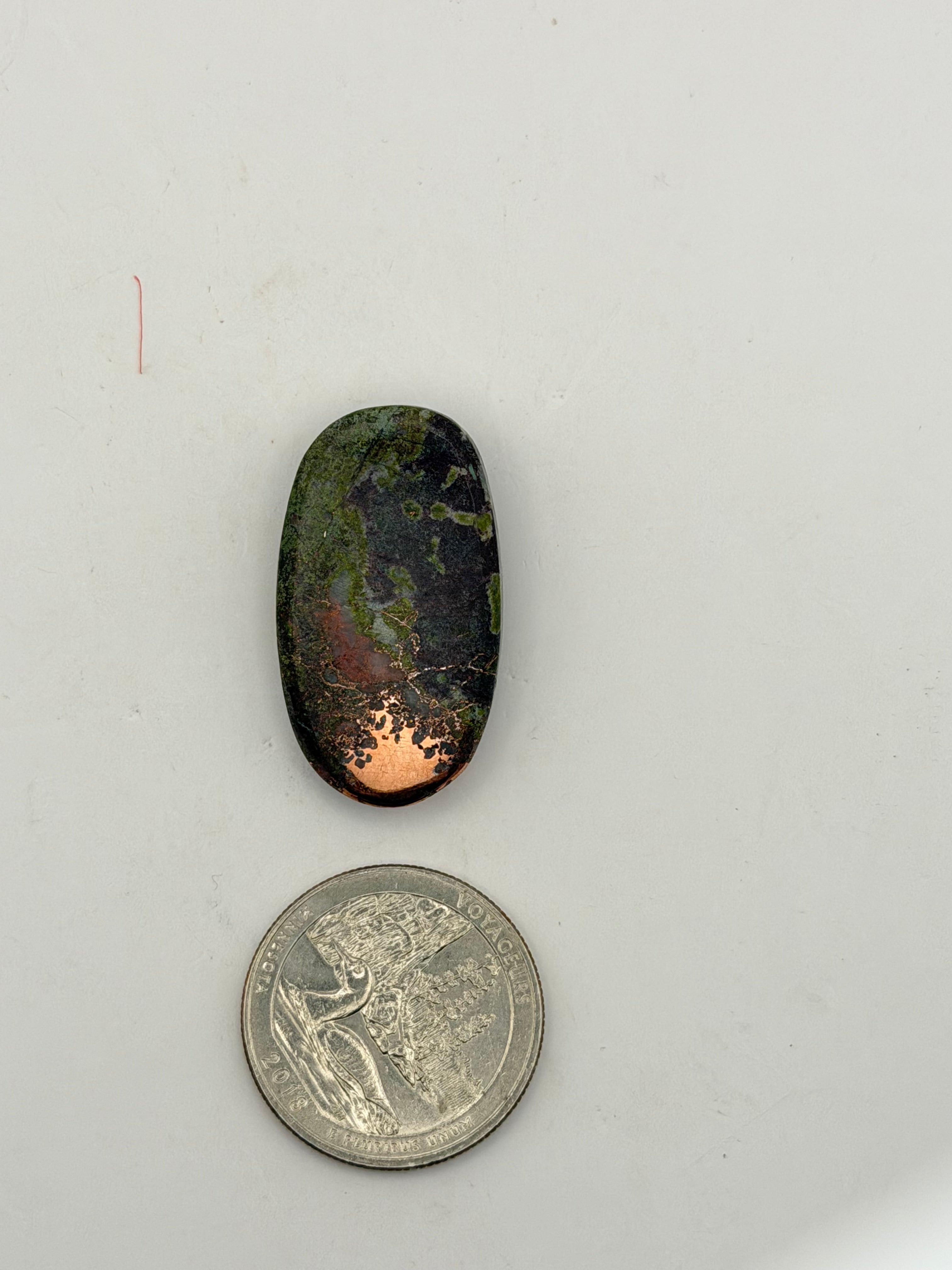 Native Copper in Stone Pendant