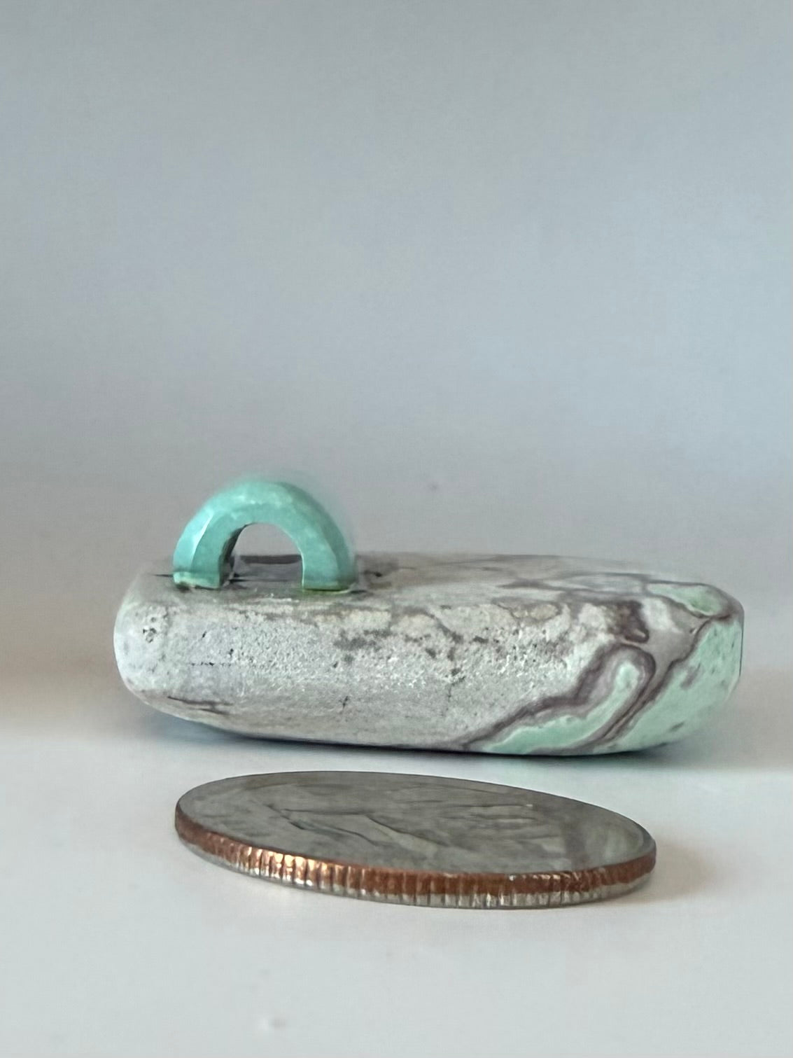 Large Varascite Pendant